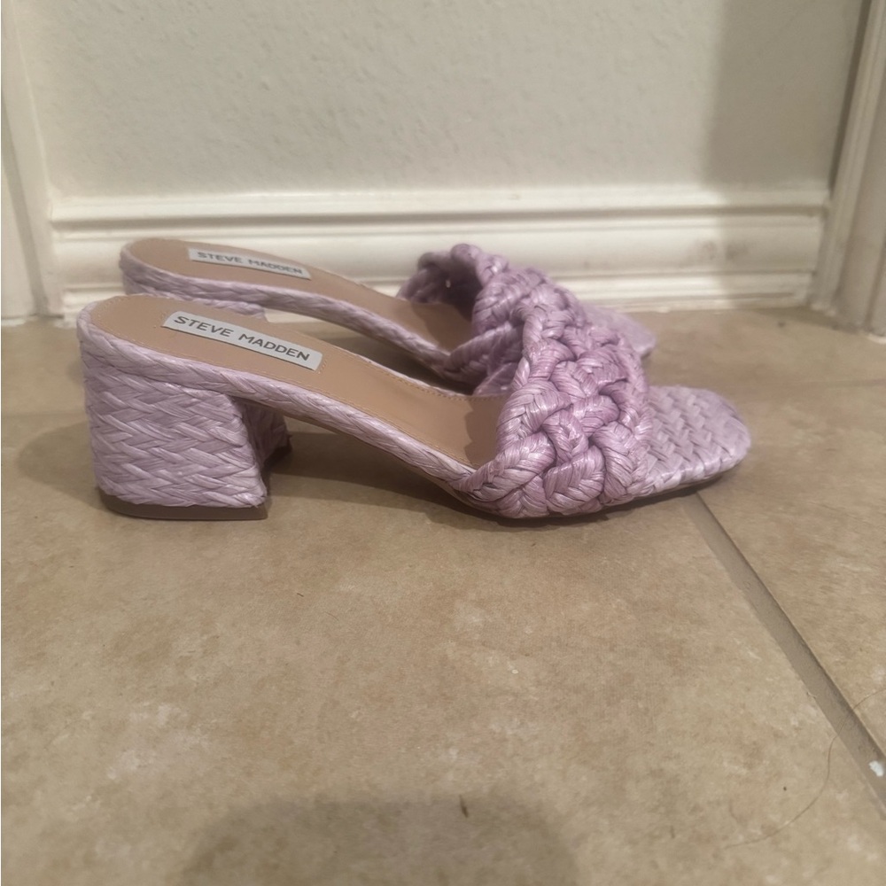 Steve Madden Women's Purple Braided Sandals - Picture 2 of 7